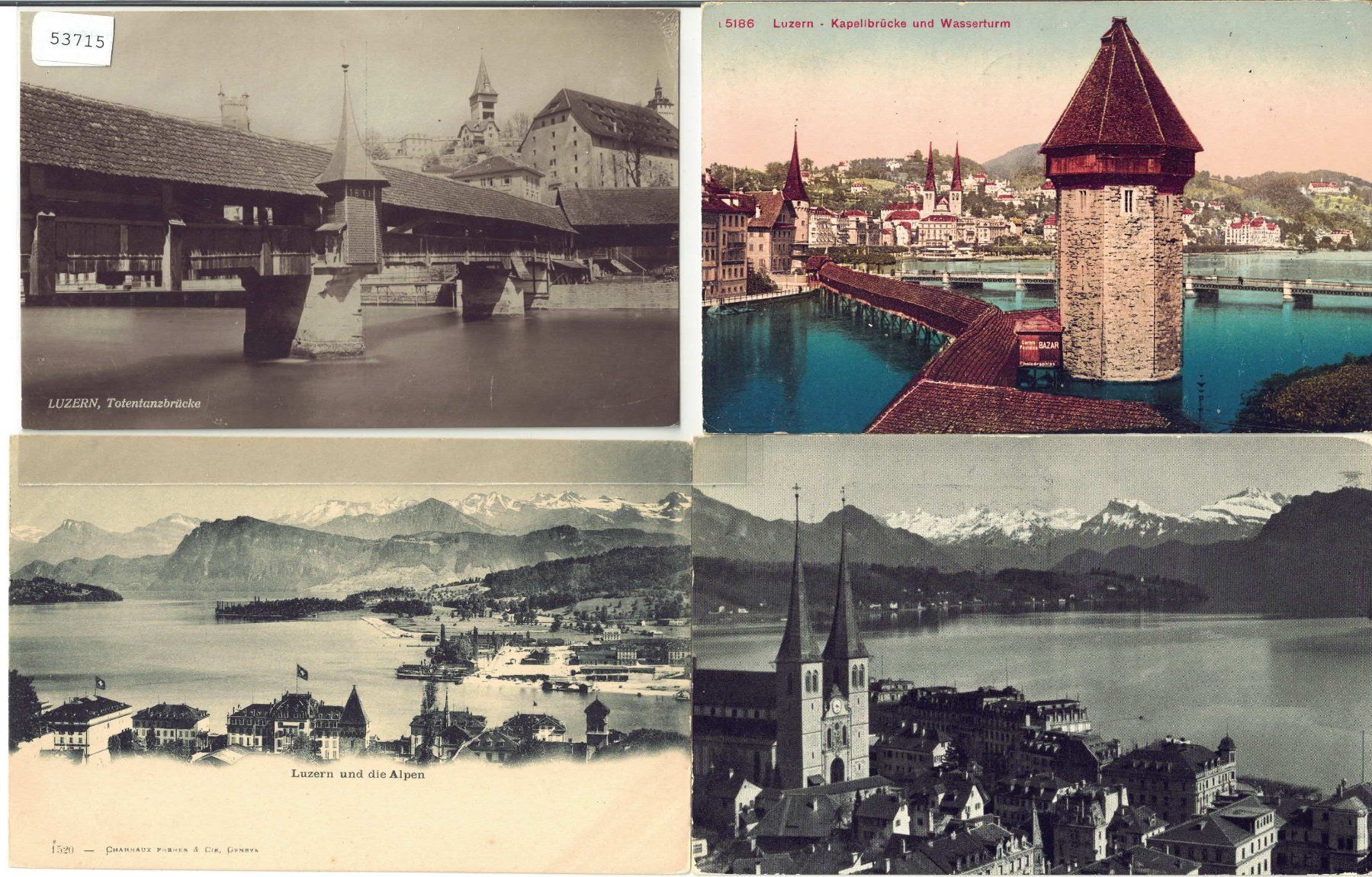 Cartoline postali: 4 AK - Luzern – Usato da Ettingen venduto da Kartenplanet