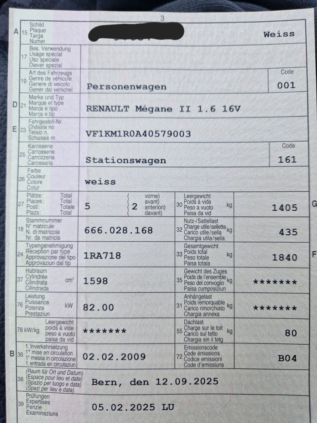 Renault Automobili: Renault Mégane Grandtour mit MFK – Usato da Rüti b. Riggisberg venduto da Benji67 6