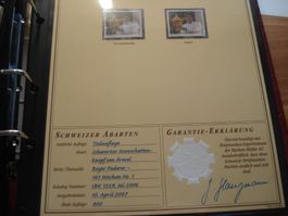 Abart "Roger Federer" 2007, **, Schwarzer Manschettenknopf