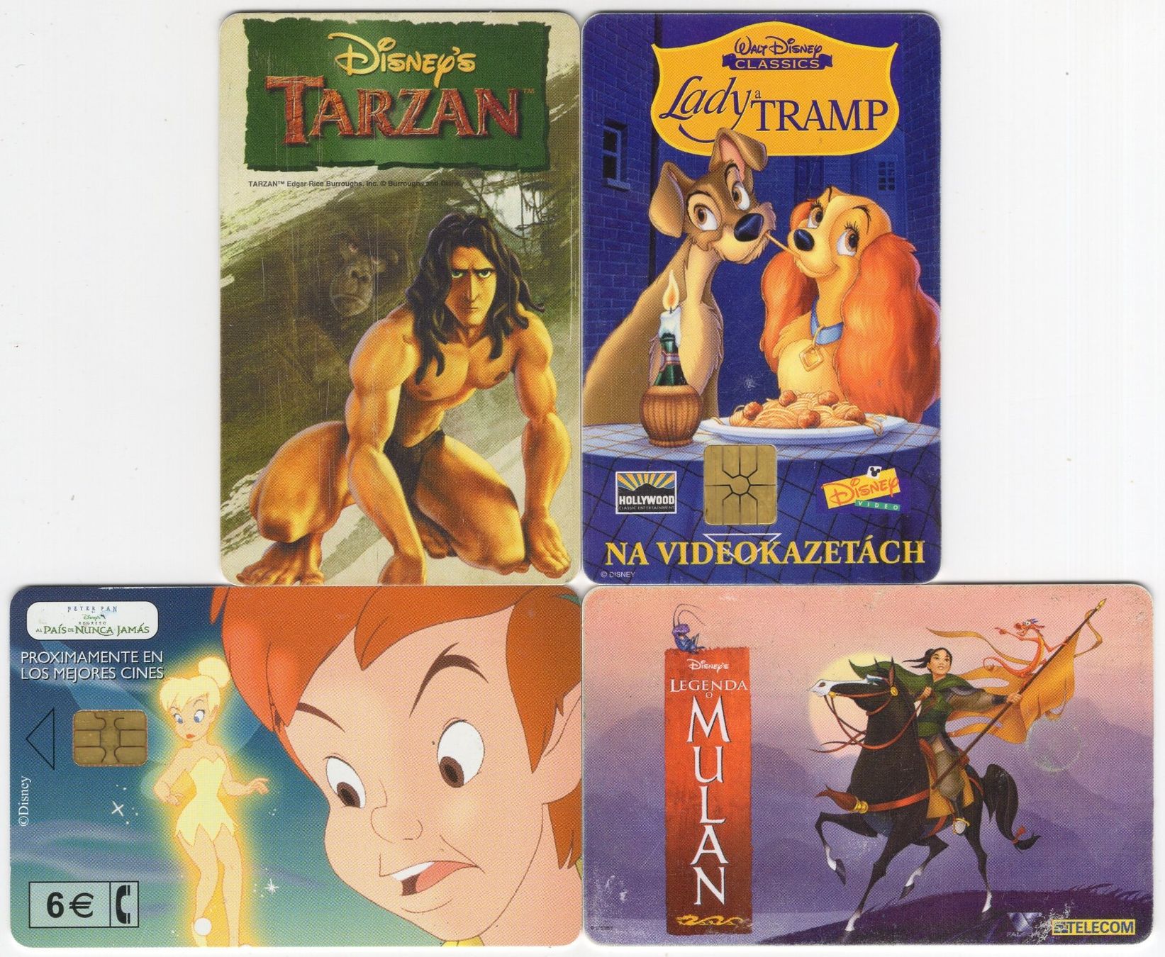 Schede telefoniche: 4 verschiedene Walt Disney Comic Telefonkarten – Usato da Eglisau venduto da Chperfins