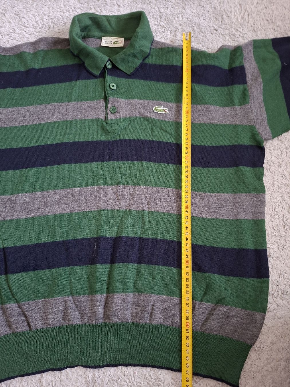 Lacoste Pullover & Sweatshirts: pull Lacoste rayé vert gris taille 8 laine – Gebraucht aus Renens VD von ser_j2fn 2