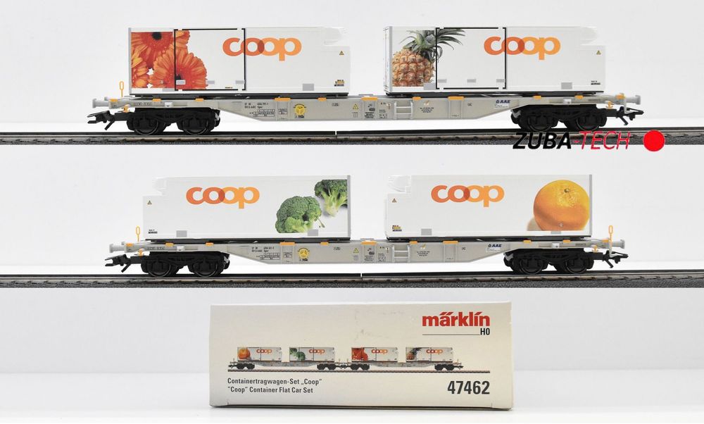 Märklin 47462 Containerwagenset 2-Tlg. H0 WS mit OVP (Neu (gemäss ...