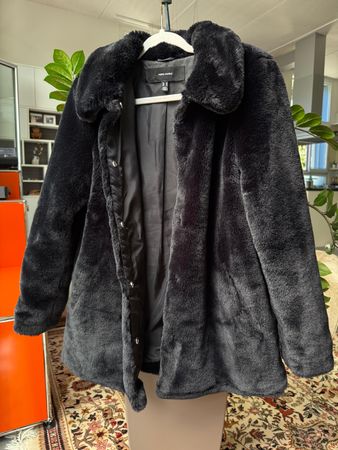 Mantel Kunstpelz, Jacke Gr. M-38 Neuwertig 