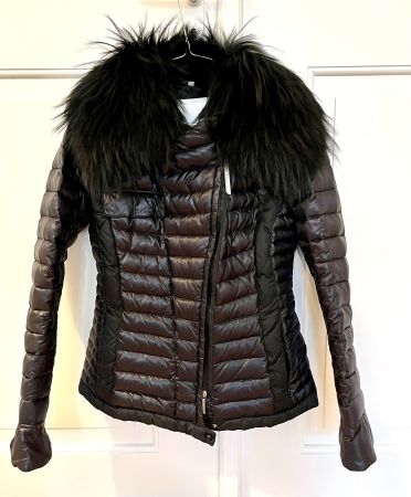 Jacke, schwarz, Kragen abnehmbar