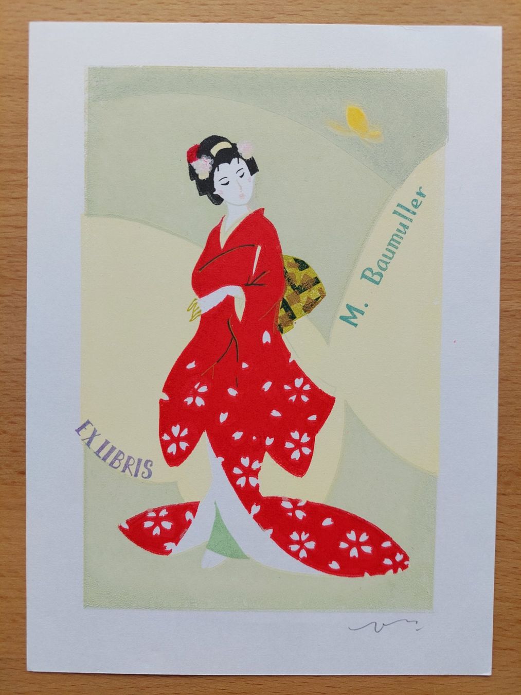 Grafiken & Lithographien: Exlibris Mishiro Hiroko - Original Serigraphie signiert – Gebraucht aus Obfelden von Exlibris-Art