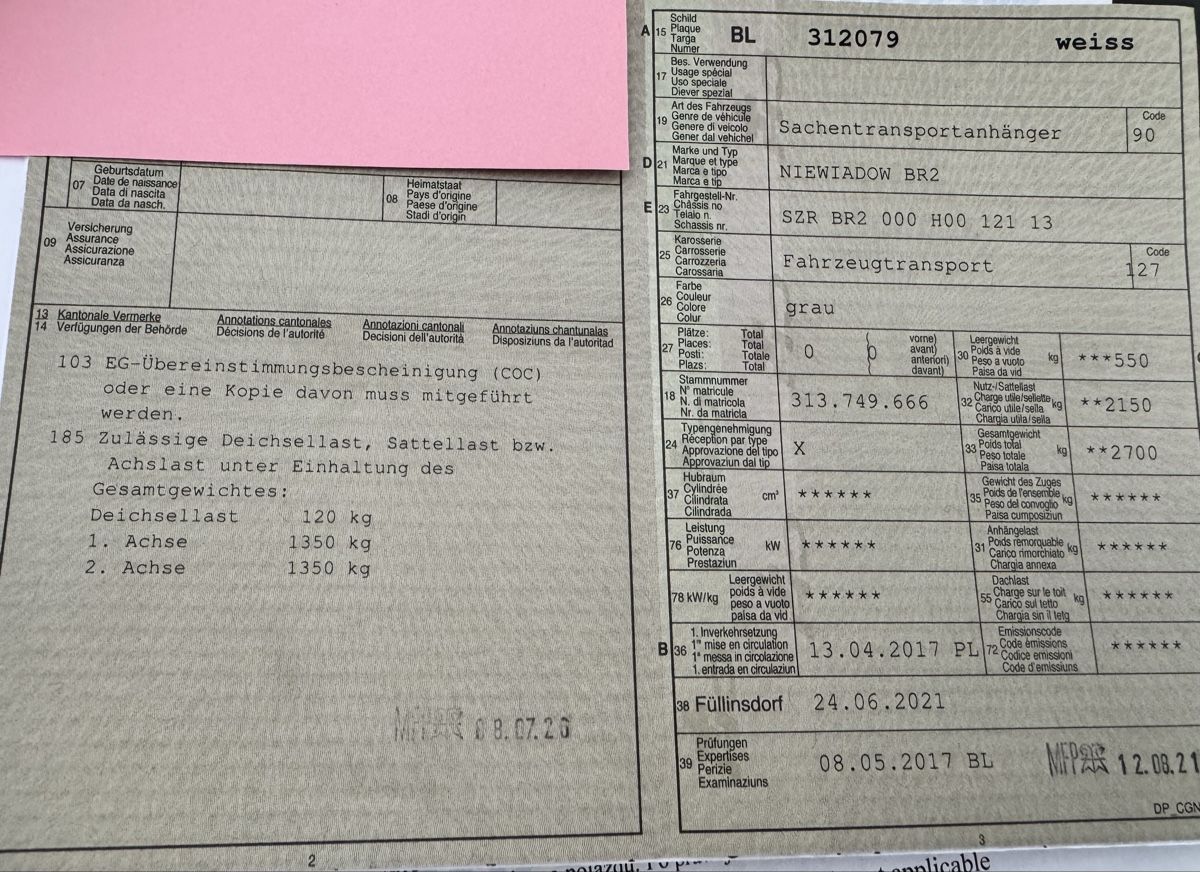 Remorques: Auto Transport Anhänger 2700kg mit Seilwinde – D'occasion à Therwil par cediob 3