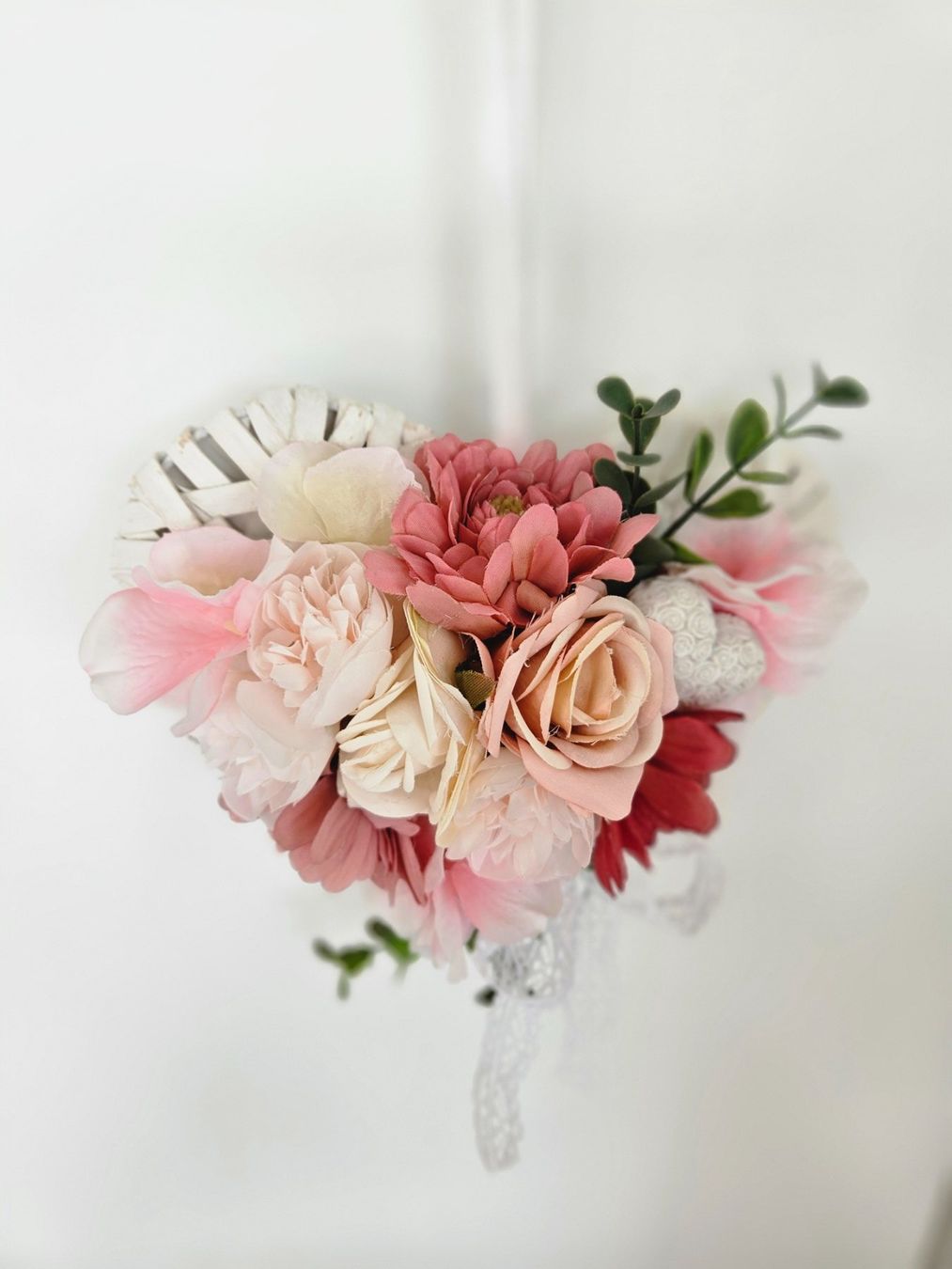 Tutte le decorazioni: Geschenk Herz Kranz Shabby Chic Spitze Muttertag Geburtstag – Nuovo e nell'imballaggio originale da Gossau ZH venduto da Goes05 4