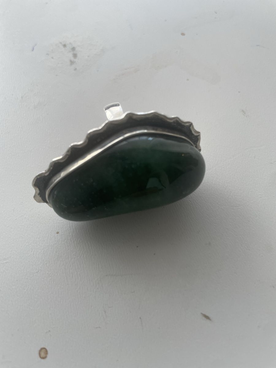Anelli: 56-Ring (?) mit grossem grünen Stein – Usato da Meierskappel venduto da Hala03 1