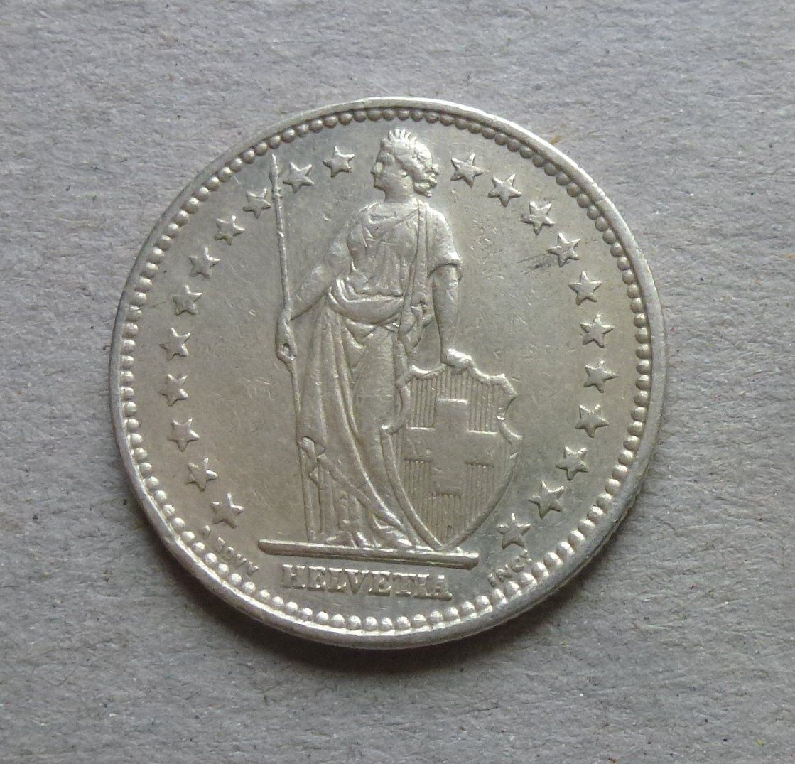Tutti le monete: ++ 2.- Franken 1910, gute Erhaltung – Usato da Walkringen venduto da Casablanca777 1