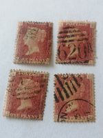 4mal One Penny Reds 1864 bis 1881 