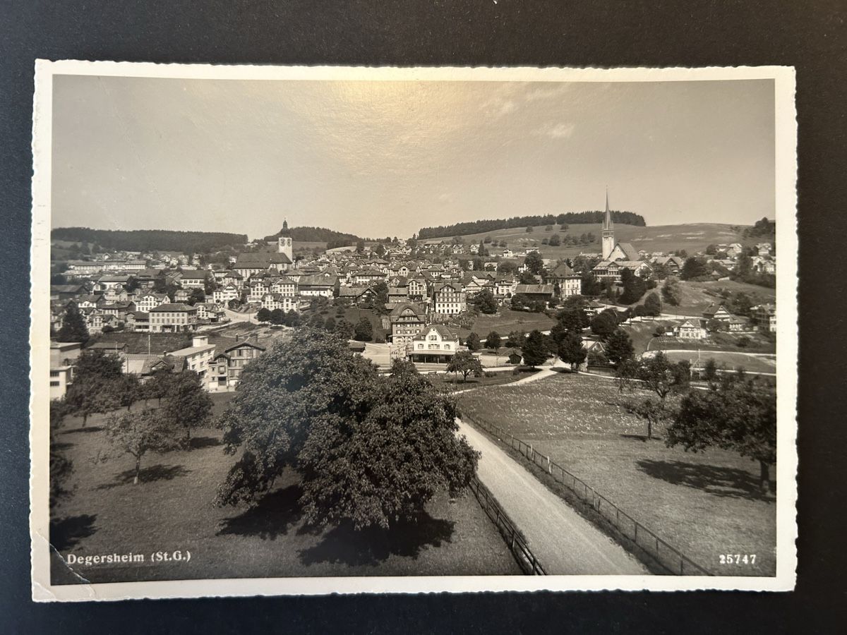 Cartoline postali: Degersheim SG  – Usato da Fanas venduto da Alessio11