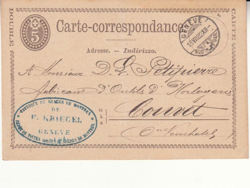 Tutti i francobolli: SGK PK 005A Genève - Couvet – Usato da Bürglen TG venduto da StampGraf