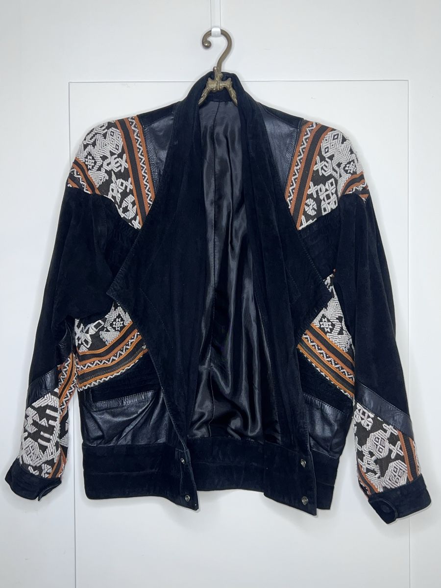 Giacche: VINTAGE WILDLEDER JACKE GESTICKT – Usato da Zürich venduto da katkat_1 1