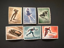 San Marino Olympia Games 1955  Mi. 402-07  ** Luxus   (3331)