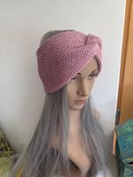 Stirnband gestrickt altrosa neu