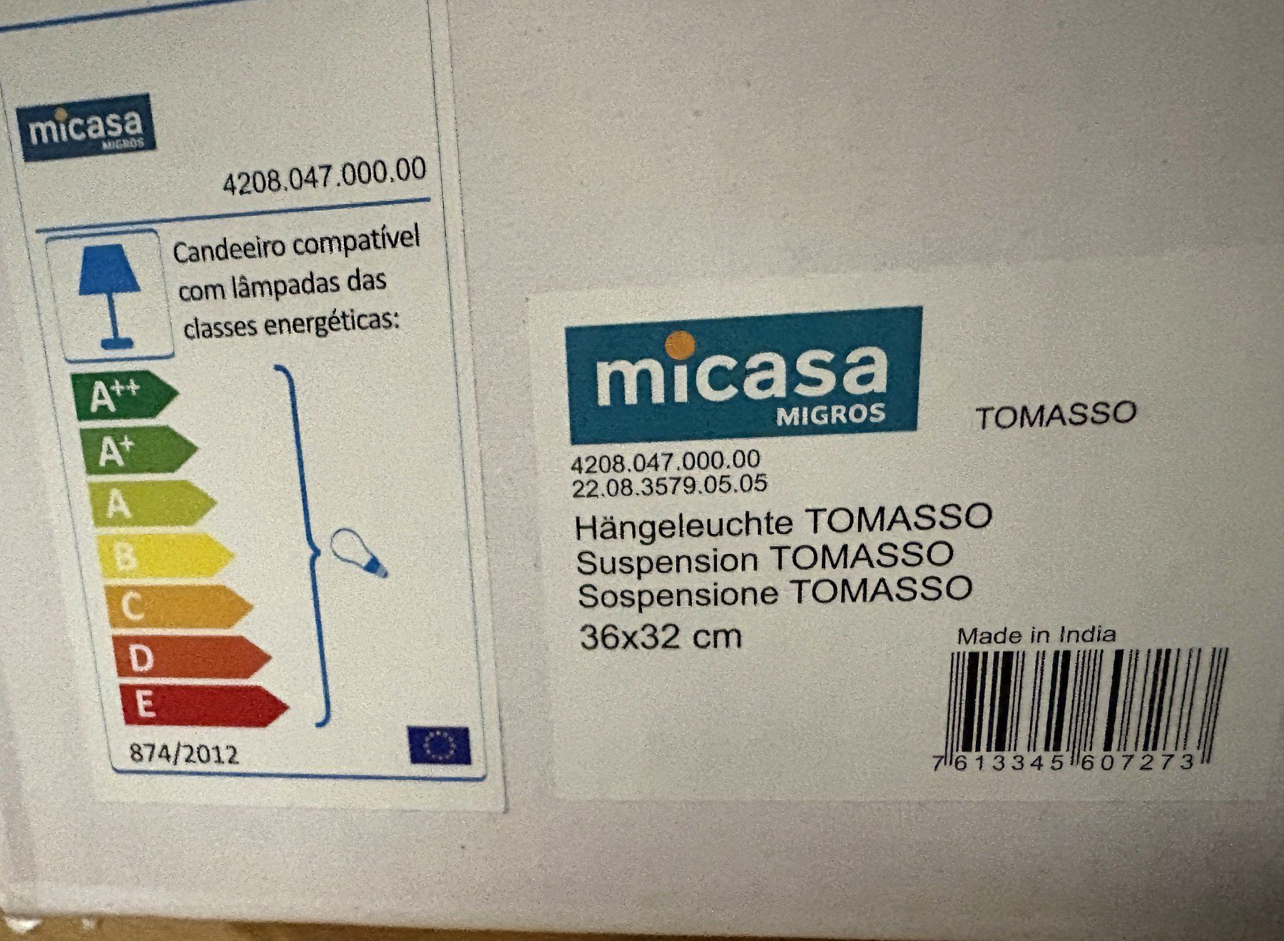 Micasa Kronleuchter & Deckenlampen: Hängelampe von MICASA – Neu und originalverpackt aus Glattbrugg von Ariel012 7