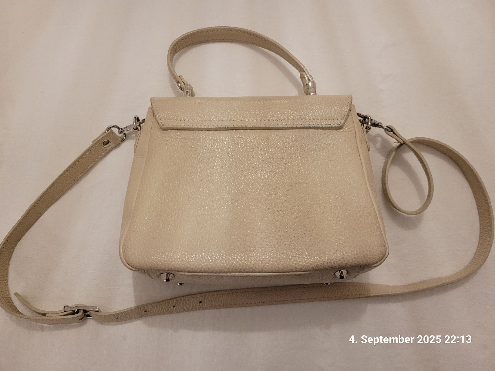 Borse da donna: Handtasche aus Leder, beige – Usato da Bünzen venduto da Milly32 3