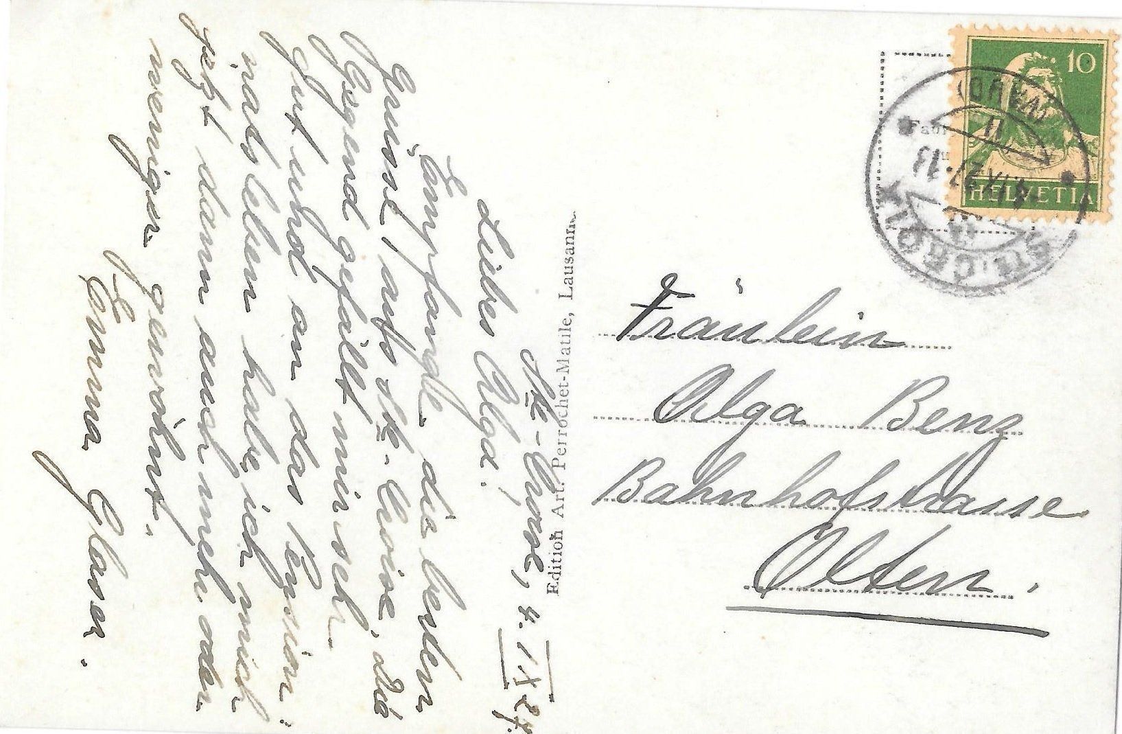 Cartoline postali: Ste. Croix et le mont des Cerfs – Usato da Olten venduto da clotaldi 1