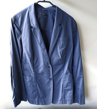 MARC O POLO BAUMWOLL BLAZER DKL BLAU GR.44 TOP ZUSTAND