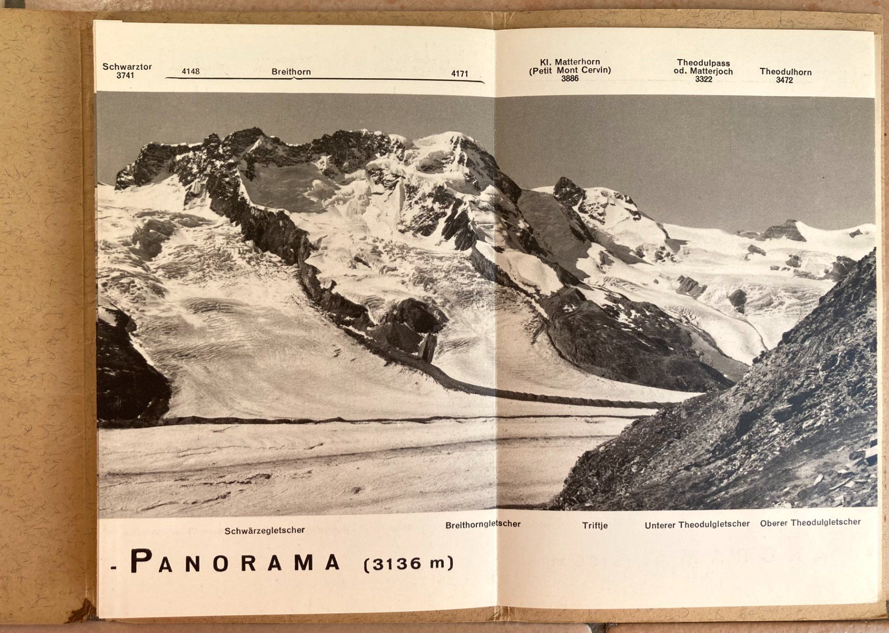Cartine & Atlanti: Zermatt Panorama vom Gornergrat - Ca. 1940 – Usato da Versoix venduto da HELVETICA_1 5