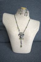 Sterling Silber Schmuckset mit Peridot Steinen