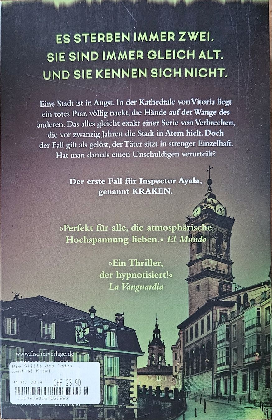 Livres: Eva Garcia Saenz - Die Stille des Todes - Band 1 – D'occasion à Hinwil par brucha01 1
