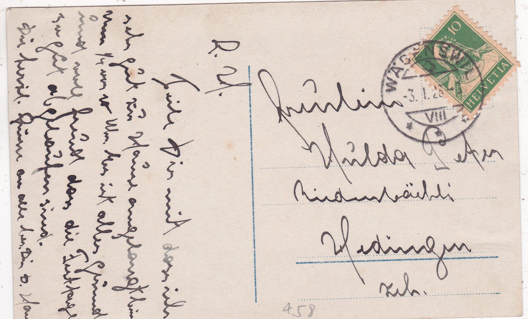 Cartoline postali: Kitsch Paar  Zwei Seelen ein Gedanke 1923 – Usato da Herisau venduto da Lisegrat2008 1