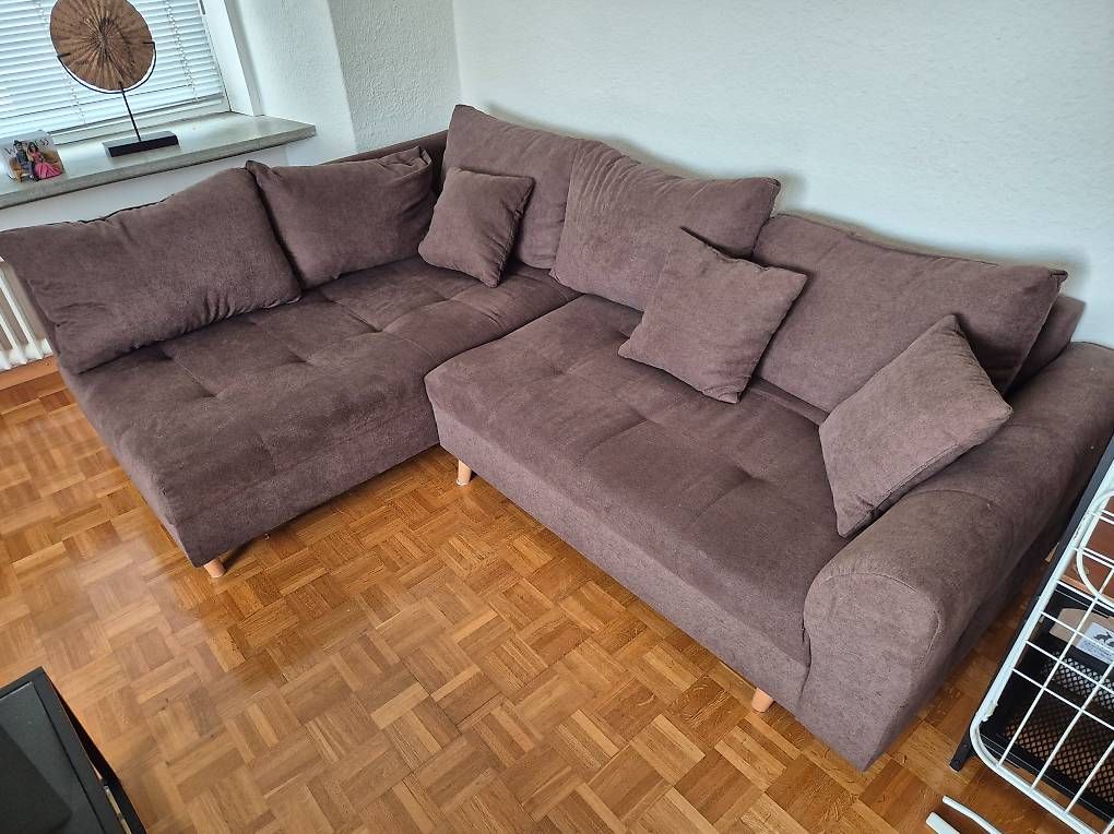 Divani: Ecksofa braun 2-Jahre alt – Usato da Zürich venduto da pompiersmartin 1
