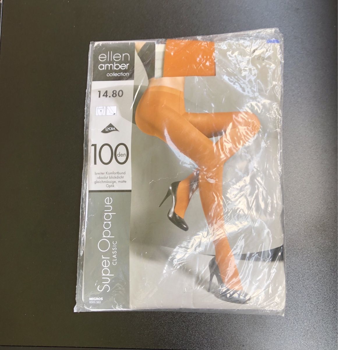 Calze & Collant: Ellen Amber Super Opaque Strumpfhose 100 den neu – Nuovo e nell'imballaggio originale da St.Gallen venduto da nitka.