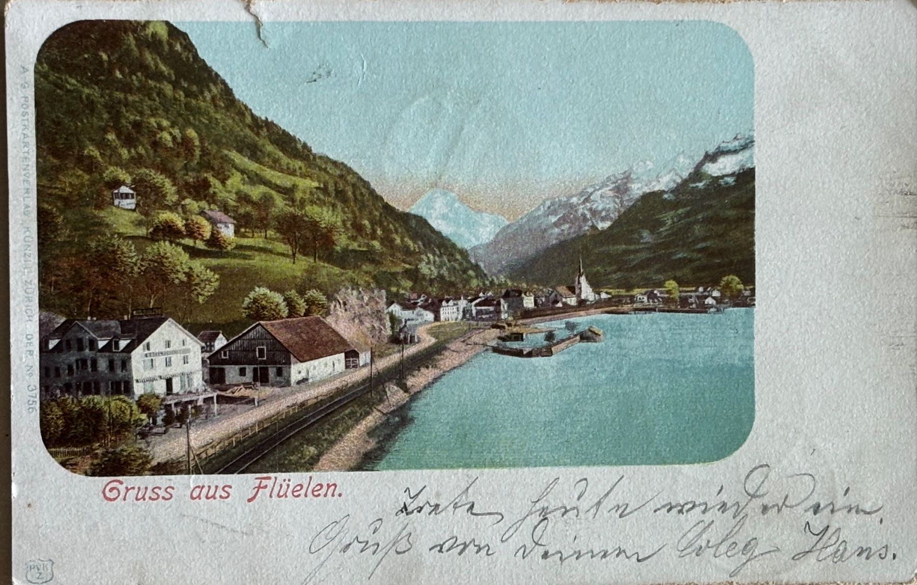 Cartoline postali: Gruss aus Flüelen, 1902 – Usato da Frauenfeld venduto da Merk52