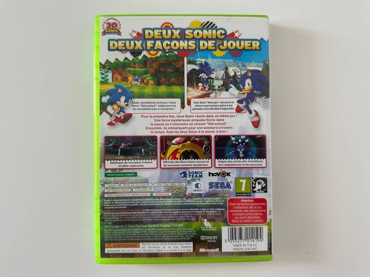 Giochi: Sonic Generations, Xbox 360 – Usato da Couvet venduto da Aura_aura 2