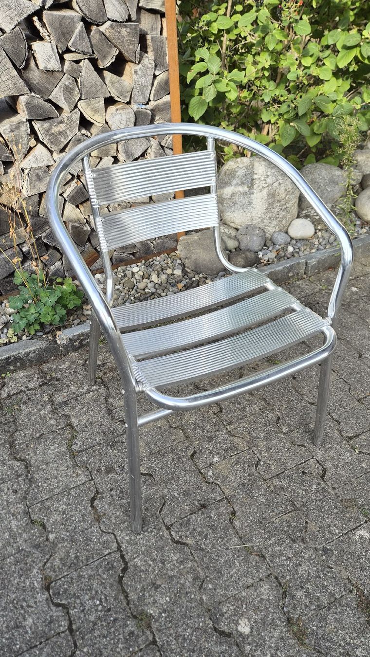 Sedie: 6 Aluminium Gartenstühle – Usato da Rütihof venduto da bemeier79 4
