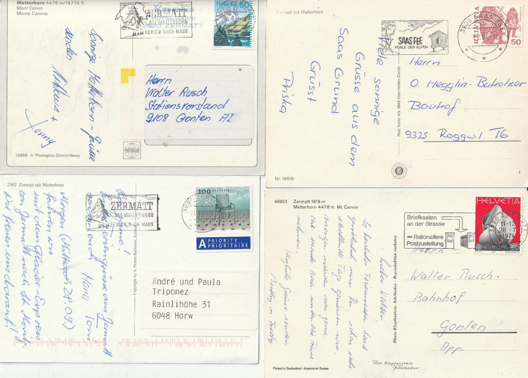 Cartoline postali: 12 Karten Matterhorn – Usato da Lumbrein venduto da made02 3