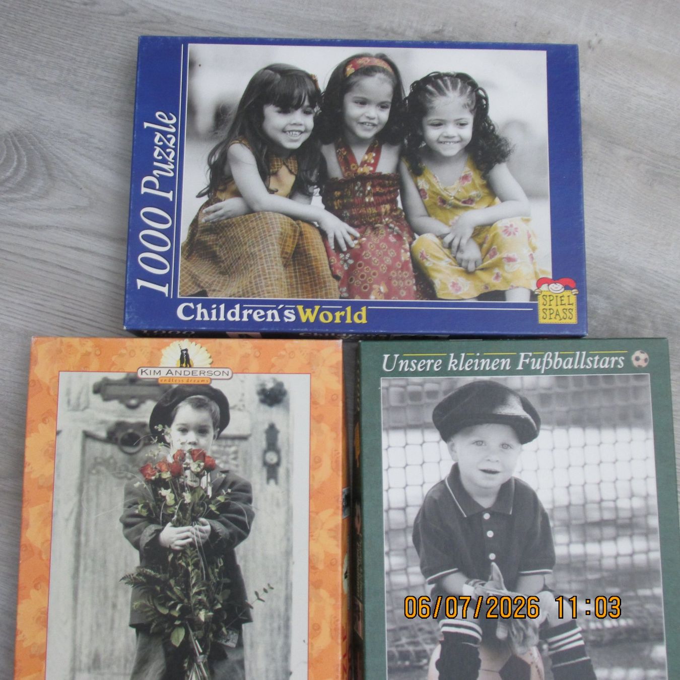 Puzzle: 4 Puzzle Kinder 1000 Teile und 500 Teile – Usato da Galgenen venduto da Forflowers 1