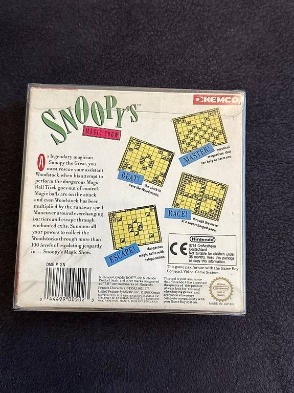 Jeux: Nintendo Game Boy / Snoopy's Magic Show / CIB OVP – D'occasion à Dulliken par Howdah 1