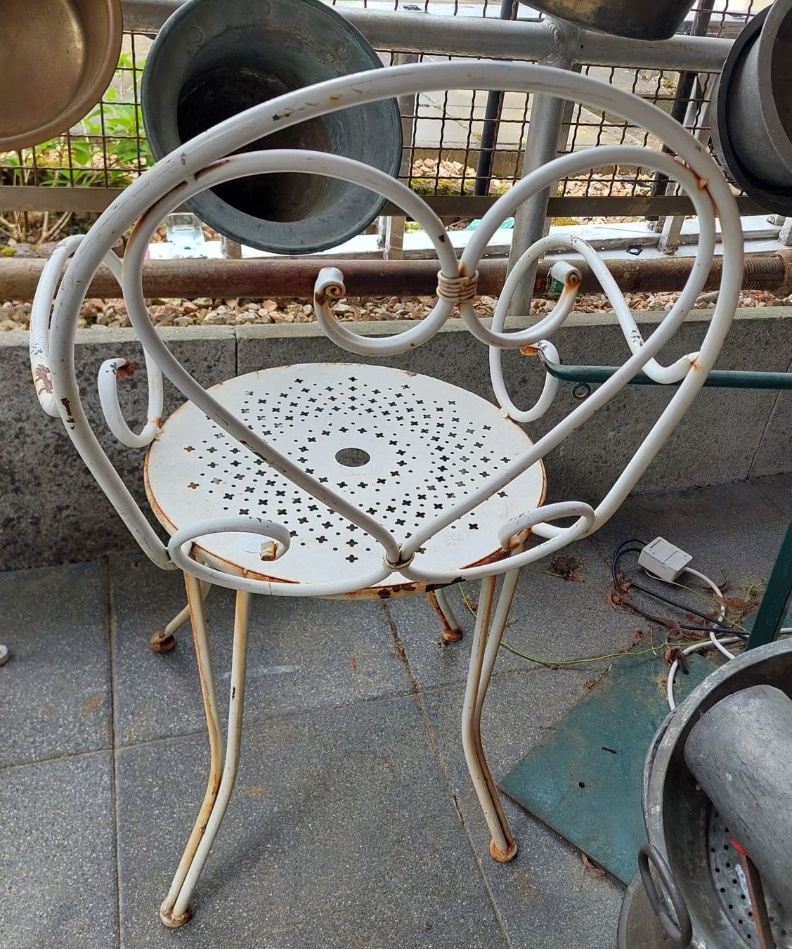 Panchine: Vintage Gartenbank+ Gartenstuhl – Usato da Siblingen venduto da rantiques 2