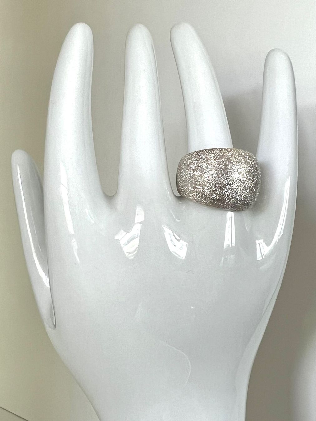 Bagues: 925 Silber Designer Ring Eisstruktur massiv G54 – D'occasion à Ruswil par artbyhand 7