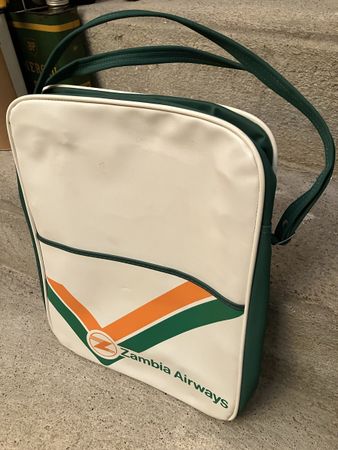Zambia Airways Vintage Flight bag.