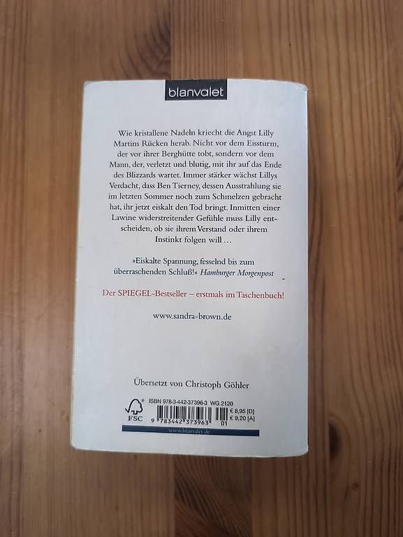 Libri: Sandra Brown - Eisnacht (Thriller) – Usato da Alberswil venduto da __colafroeschli__ 1