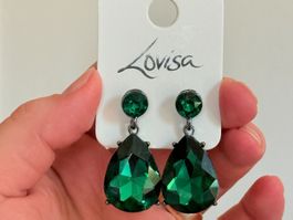 Boucles d'oreilles Lovisa vertes neuves avec étiquette
