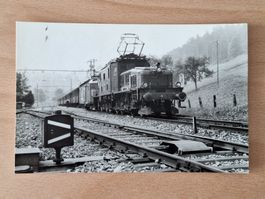 Fotokarte Bahn Schweiz, SBB Lokomotive Krokodil