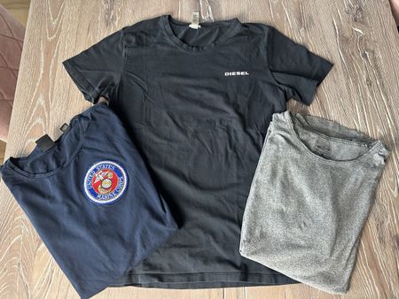 3 T-Shirts Diesel, Scotch&Soda, Hollister, Grösse M