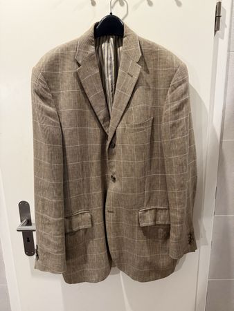 Veste Corneliani Trend, taille 52, laine et lin mélangés