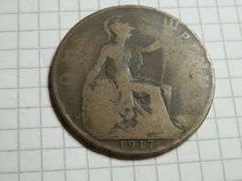 Großbritannien ½ Penny, 1917