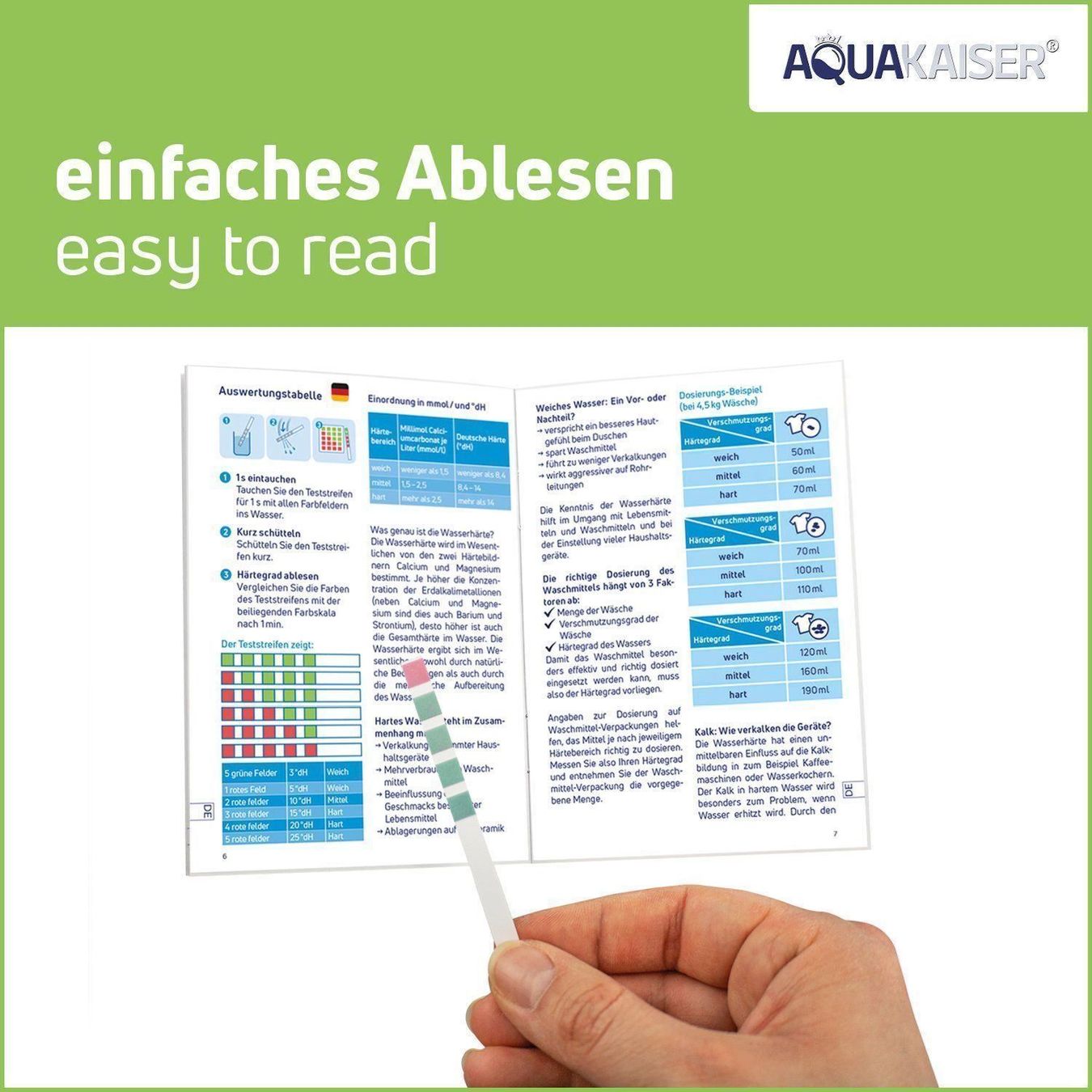 Altro per la casa: Wasserhärte testen und messen – Nuovo e nell'imballaggio originale da Steinmaur venduto da umweltcheck 3