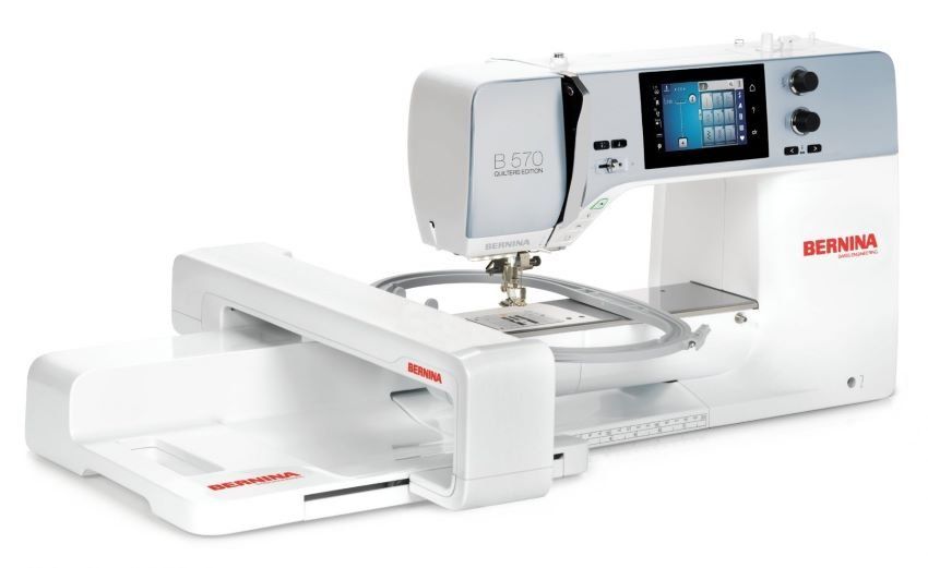 Bernina Nähmaschinen: Bernina 570QE inkl. SDT- Stickkit – Neu und originalverpackt aus Bülach von topnaehmaschinen