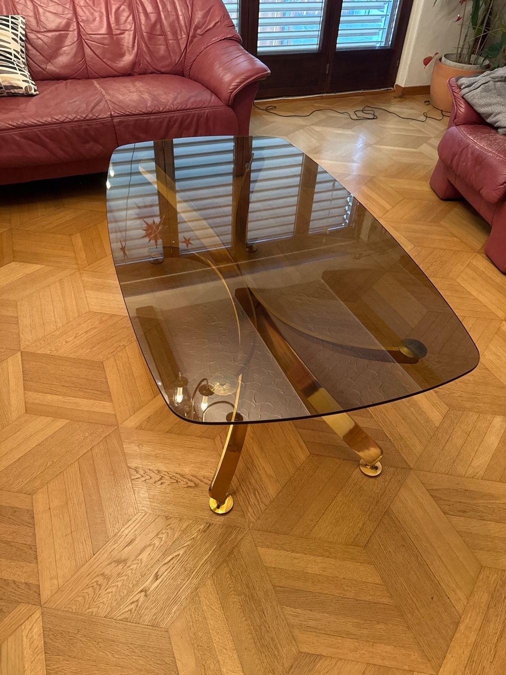 Tavoli: Couchtisch Glas Messing Retro Vintage Wohnzimmer... – Usato da Neuägeri venduto da sch_5tcz
