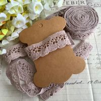 Spitze Dentelle taupe beige 2 Meter Spitzenband
