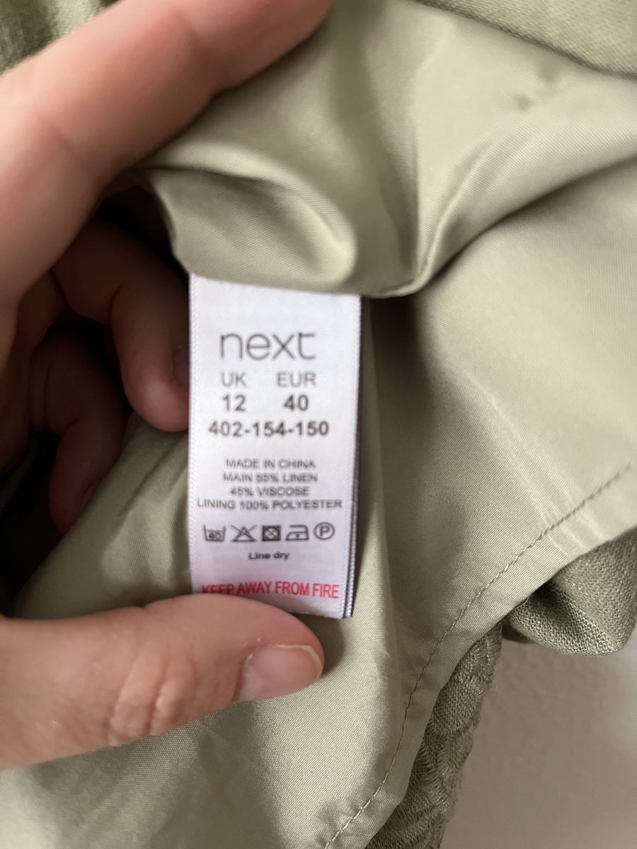 Next Robes: Next Sommerkleid, khaki, Gr. 40, Leinen – D'occasion à Bern par noe_ssg2 4