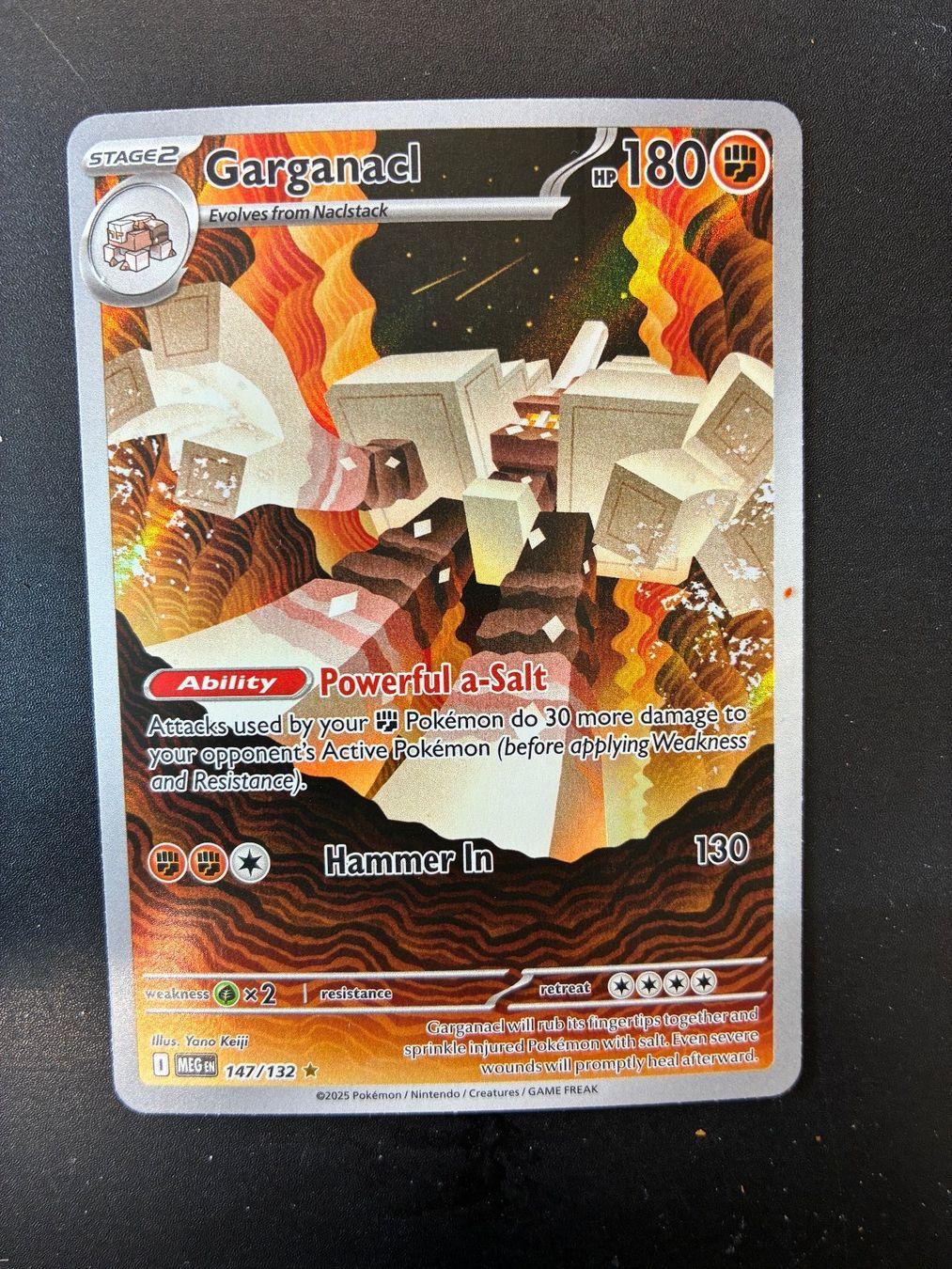 Pokémon Carte collezionabili: Pokemon - Mega Evolution - Garganacl - 147/132 - en – Nuovo (secondo la descrizione) da Hütten venduto da yve_tf69